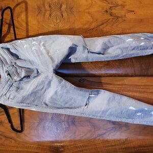 mnml X504 Gray Distressed Jeans, Skinny Fit Size 36